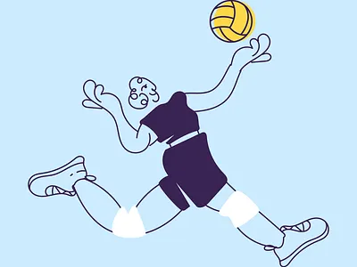 volley2 branding design graphic design icon illustration line minimal retro simple