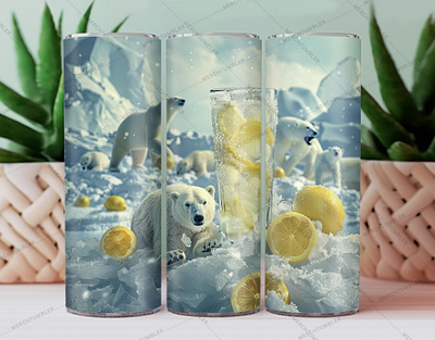 Cold Bears Skinny Tumbler Wrap 20 oz tumbler 30 oz tumbler bears design beras background beras art beras tumbler cold bears cold beras vector cold beras vectot art color image design illustration photography skinny tumbler sublimation tumbler design tumbler sublimation tumbler warp vector art waterslide tumbler