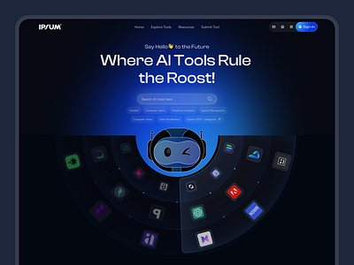 AI Tool Landing Page ai ai tool landing page ui website