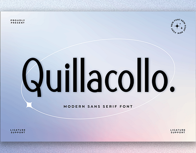 Quillacollo - Sans Serif Font branding design font handwritten illustration italic logotype script typeface ui
