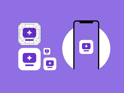 tv app icon app app icon design icon icons illustration minimal minimalism minimalist television tv vector