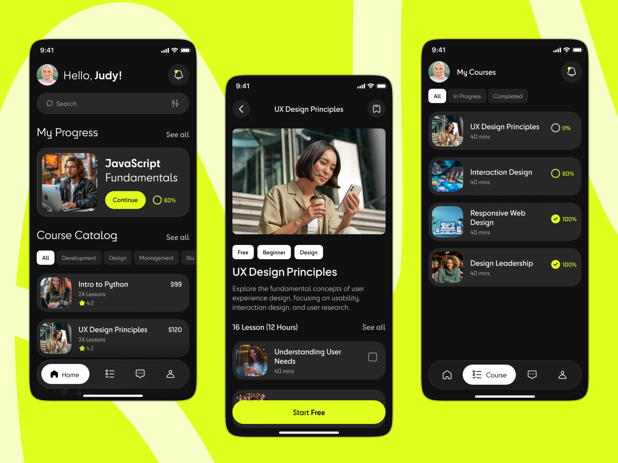 Example of Mobile App UX/UI Design In Figma
