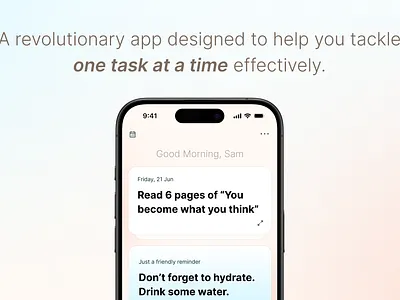 The Better Shift - Productivity App ui