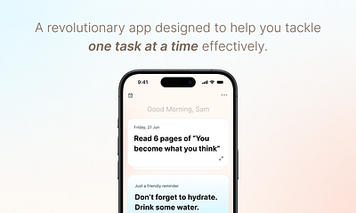 The Better Shift - Productivity App ui