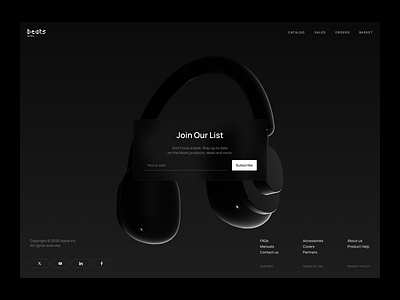 Beats by Dre - Footer Redesign 🎧 adaptivedesign beats beats by dre beats studio bottom menu colorful creativeprocess design designcommunity designinspiration figma footer footerdesign headphones inspiration landing redesign ui uidesign web page