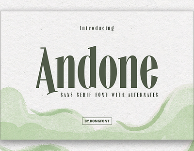 Andone - Sans Serif Font branding design font handwritten illustration italic logotype script typeface ui