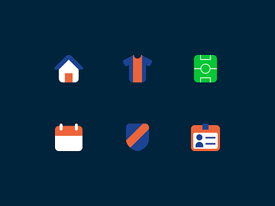 Football icons design field football home icon icons illustration minimal minimalism minimalist shirt soccer vector