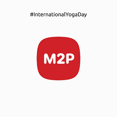 International Yoga Day Animation for M2P Fintech. 2024 2danimation aftereffects animation branding logo motion graphics yogaday