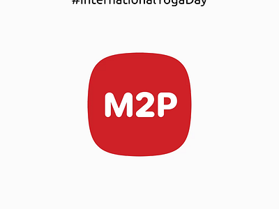 International Yoga Day Animation for M2P Fintech. 2024 2danimation aftereffects animation branding logo motion graphics yogaday