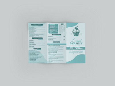 Perfect Dessert A4 Leaflet Template app branding design designer dribble graphic graphic design illustration leaflet logo menu porfolio pro professional resturant typography ui ux vector