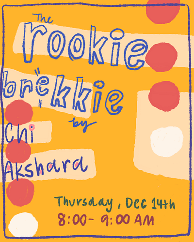 Rookie Brekkie: Illustrated Poster Design g illustration poster