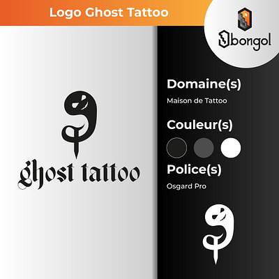 Logo Ghost Tattoo branding graphic design logo