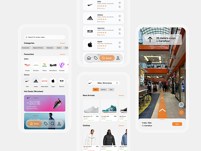 Mall Buddy - Shopping App Idea ui