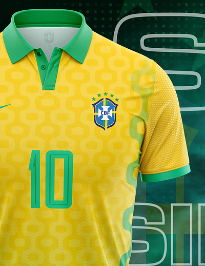Copa América 2024 Brazil Concept Kit branding graphic design soccer brazil jersey