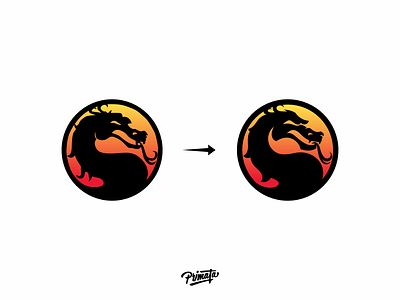 Mortal Kombat Logo Redesign brand design dribbble fight graphic design logo mortal kombat redesign vector videogame