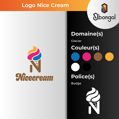 Logo Nicecream branding graphic design logo
