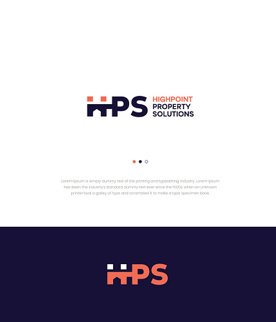 HIGHPOINT PROPERTY SOLUTION branding branding design corporate design creative design design designpark14 graphic design house logo logo logo creation logo creator logo design logo designer logo maker logo making minimal logo minimalist property logo real estate logo