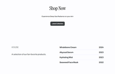 Speculative Design: Beauty/ Bone Worms e commerce framer shopping web design
