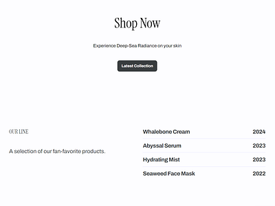 Speculative Design: Beauty/ Bone Worms e commerce framer shopping web design