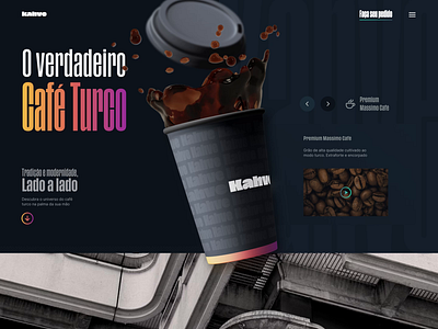 Kahve big type bold branding coffee coffee house coffee shop design gradient graphic design grotesk inspiration landing page minimal minimalistic modern motion graphics redesign shop ui ux