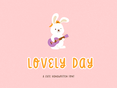 LOVELY Day - Handwritten font by EGAFontStudio children book fonts children fonts font font design fonts handwriting font handwritten font kids fonts playful children font sans font typeface typography