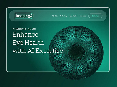 Transforming Eye Care with AI ai artificial intelligence brand identity branding creative design design ui ux web design website design