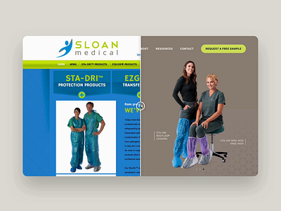 Sloan Medical Website - Before & After before and after medical ui ux web design website website design