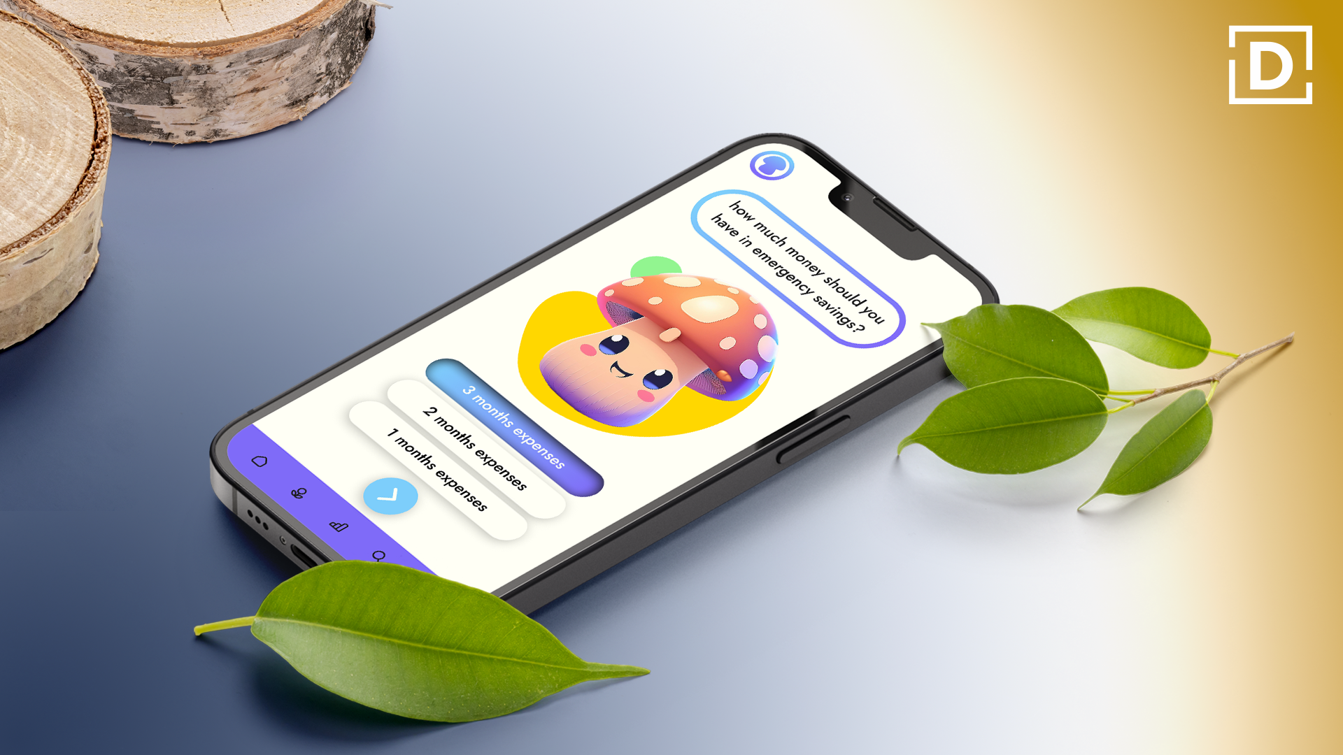 48 Hour UI and Branding Design of Financial Literacy App branding british columbia chart design customer research educational app finance app financial literacy freelance game design gamified graph design hackathon junior designer logo startup ui ux design