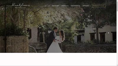 Web design for destination wedding planners built in Webflow clean elegant luxury planners serif traditional web design web inspo wedding