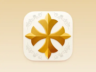 Agios app icon agios app icon church coptic cross design icon design ios sketch vector