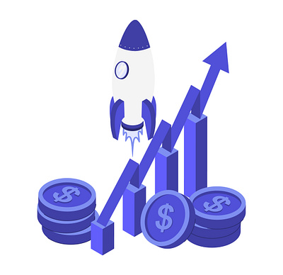 Illustration for Screens - 1 finance illustration isometric ui