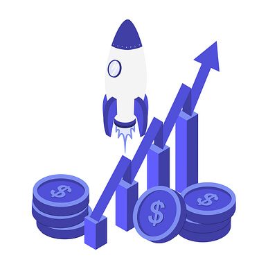 Illustration for Screens - 1 finance illustration isometric ui