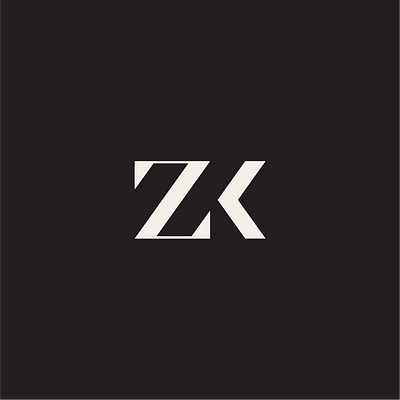 Zara Khan Monogram branding graphic design logo