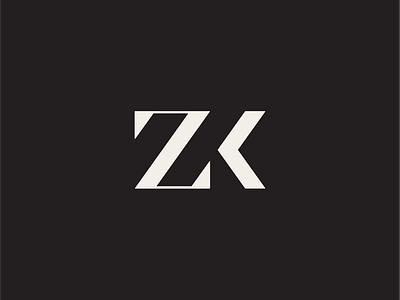Zara Khan Monogram branding graphic design logo
