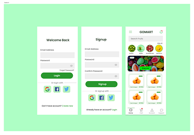 UI/UX for fruit ordering app