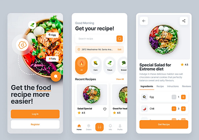 UI/UX food for ordering app