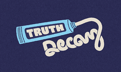 Truth Decay custom type design hand drawn lettering mightymoss truth decay typography