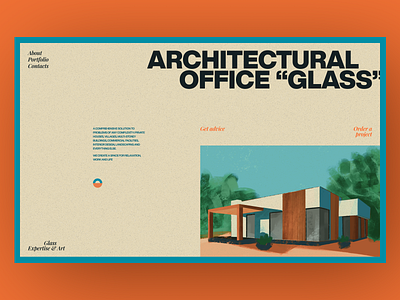 Design-concept for architectural office concept design illustration landing landing page layout topography ui web web design