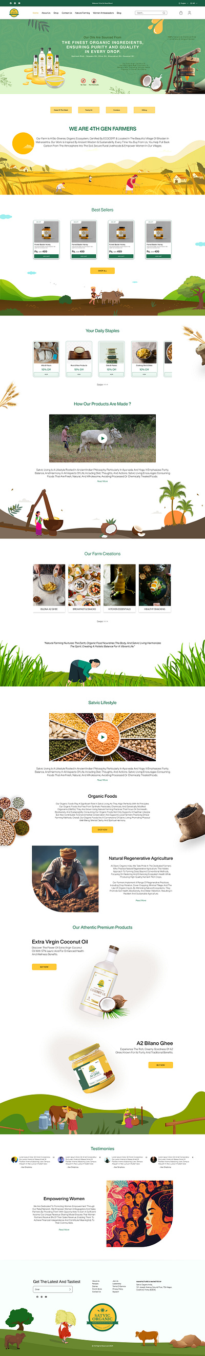 Organic Foods - E commerce Website branding design designer portfolio illustration logo portfolio ui ui inspirations ui ux design uiux