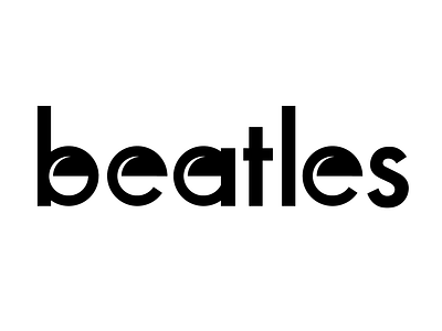 Beatles Logotype branding graphic design logo music