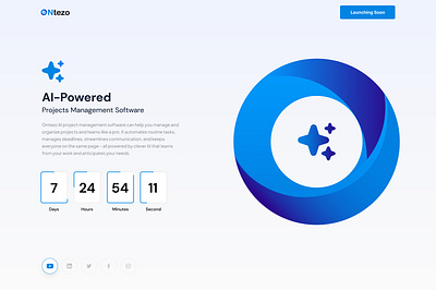 Ontezo - AI Powered (Launching Soon) design landingpage ui ux