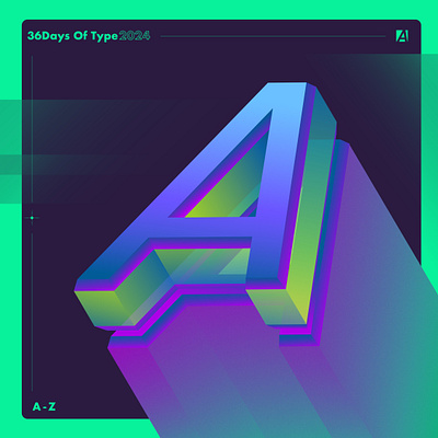 36Days of type_A design illustrator typography vector