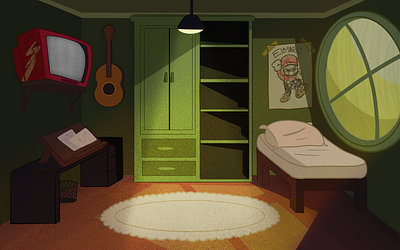Animation Background: Flip animation game illustration
