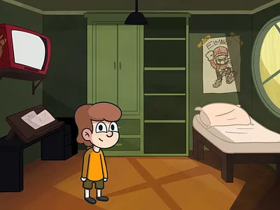 Flip has a Dream animation game illustration
