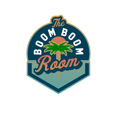 The Boom Boom Room baseball beach enotsdesign logo sports