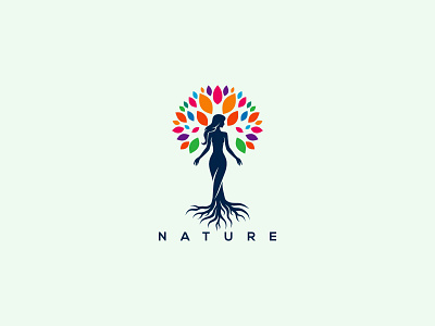 Nature Women Logo lady tree logo mother nature nature nature logo top yoga logo tree tree logo tree logo desgn trees yoga yoga logo