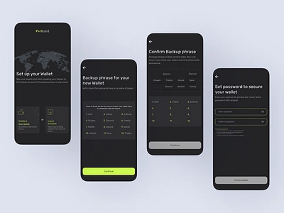 Wallet Setup - Recovery phrase app backup crypto crypto wallet mobile wallet setup
