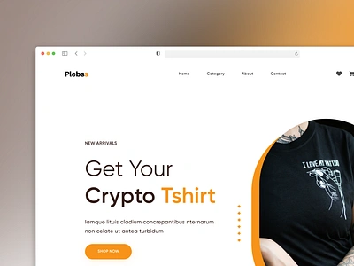 Crypto Online Store Shirts Design branding crypto ecommercedesign onlinestore tshirtdesign ui ux web design