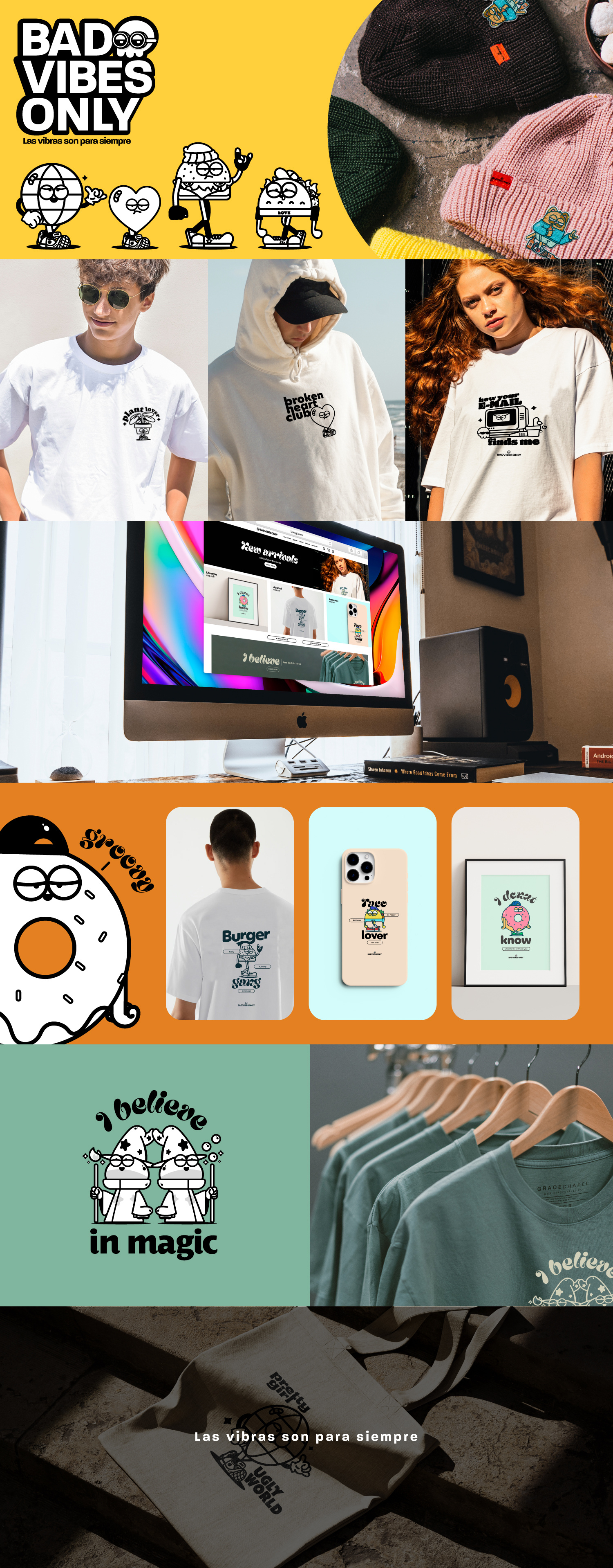 Bad Vibes Only - Design Concept brand branding design designer graphic design illustration illustrator logo mockups vector