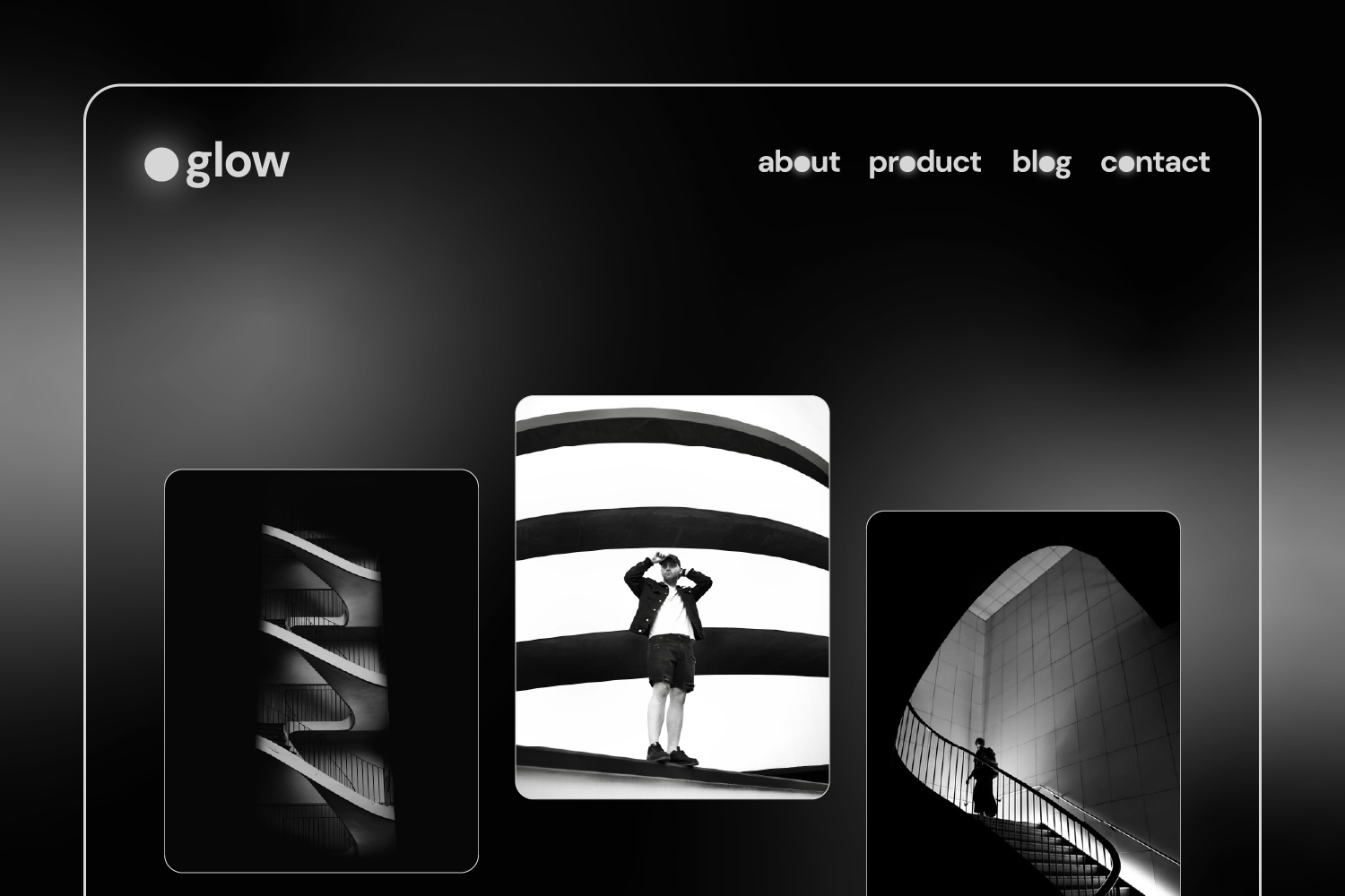 glow - Branding Concept branding design graphic design landing page design logo logo design typography vector web design web page layout